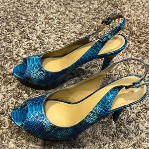 Nine West peep toe heels